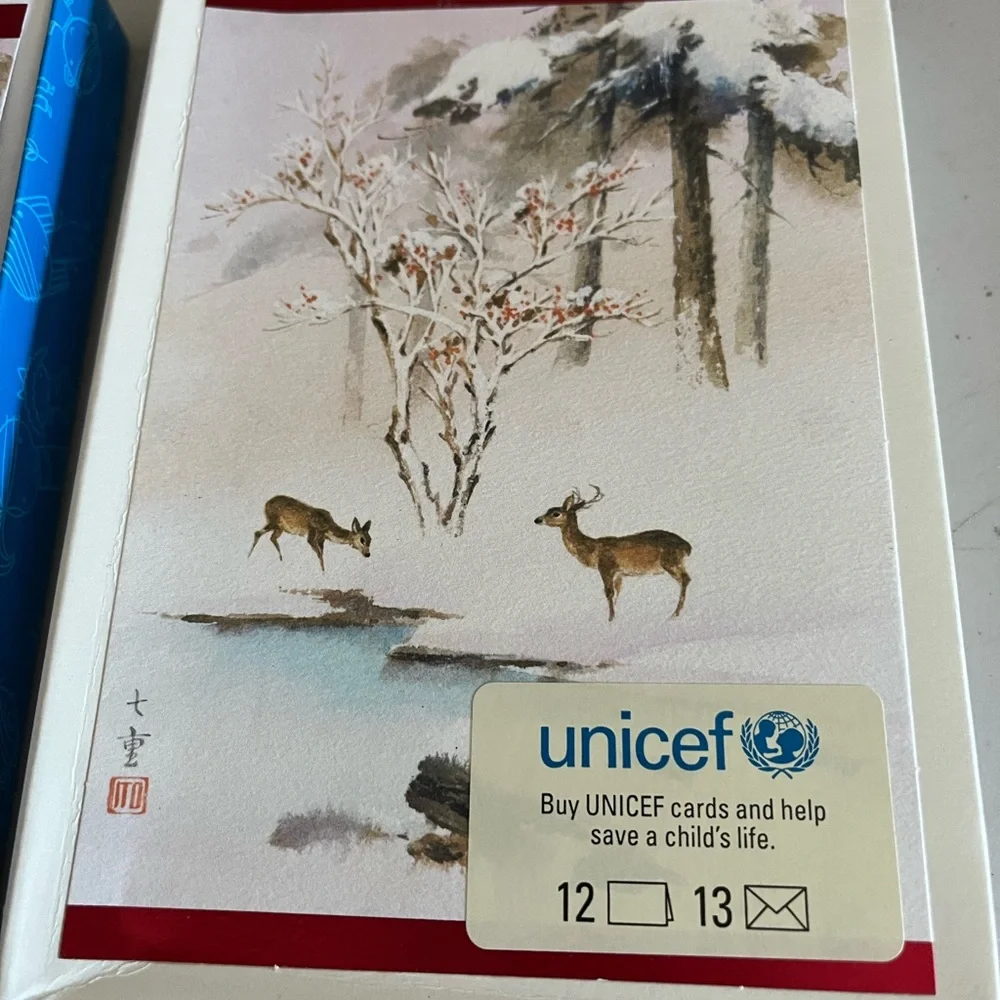 Vintage 12 cards unicef/hallmark. Great condition brand new. Christmas